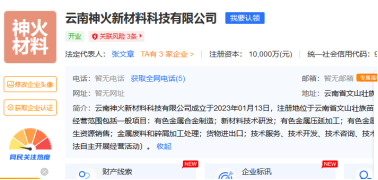 【热度】注册资本1亿元！神火股份投资成立新材料公司