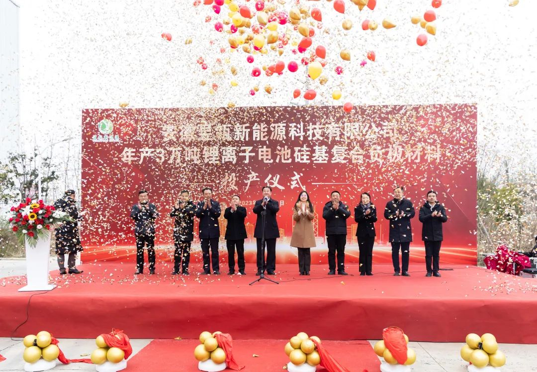【热度】年产3万吨锂离子电池硅基复合负极材料项目投产